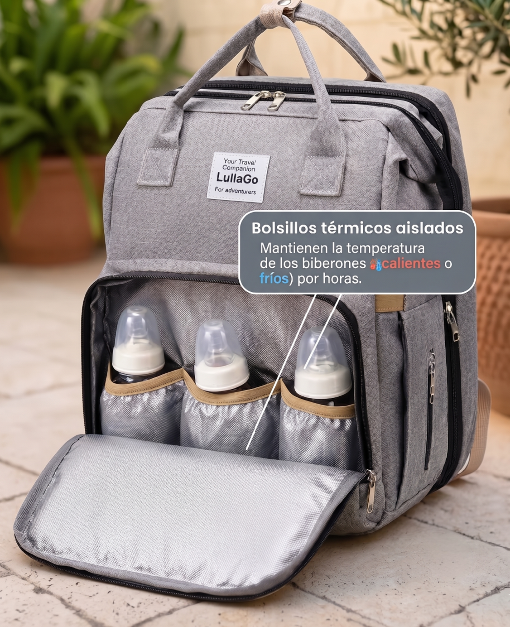 Mochila Cambiador Premium Lullago