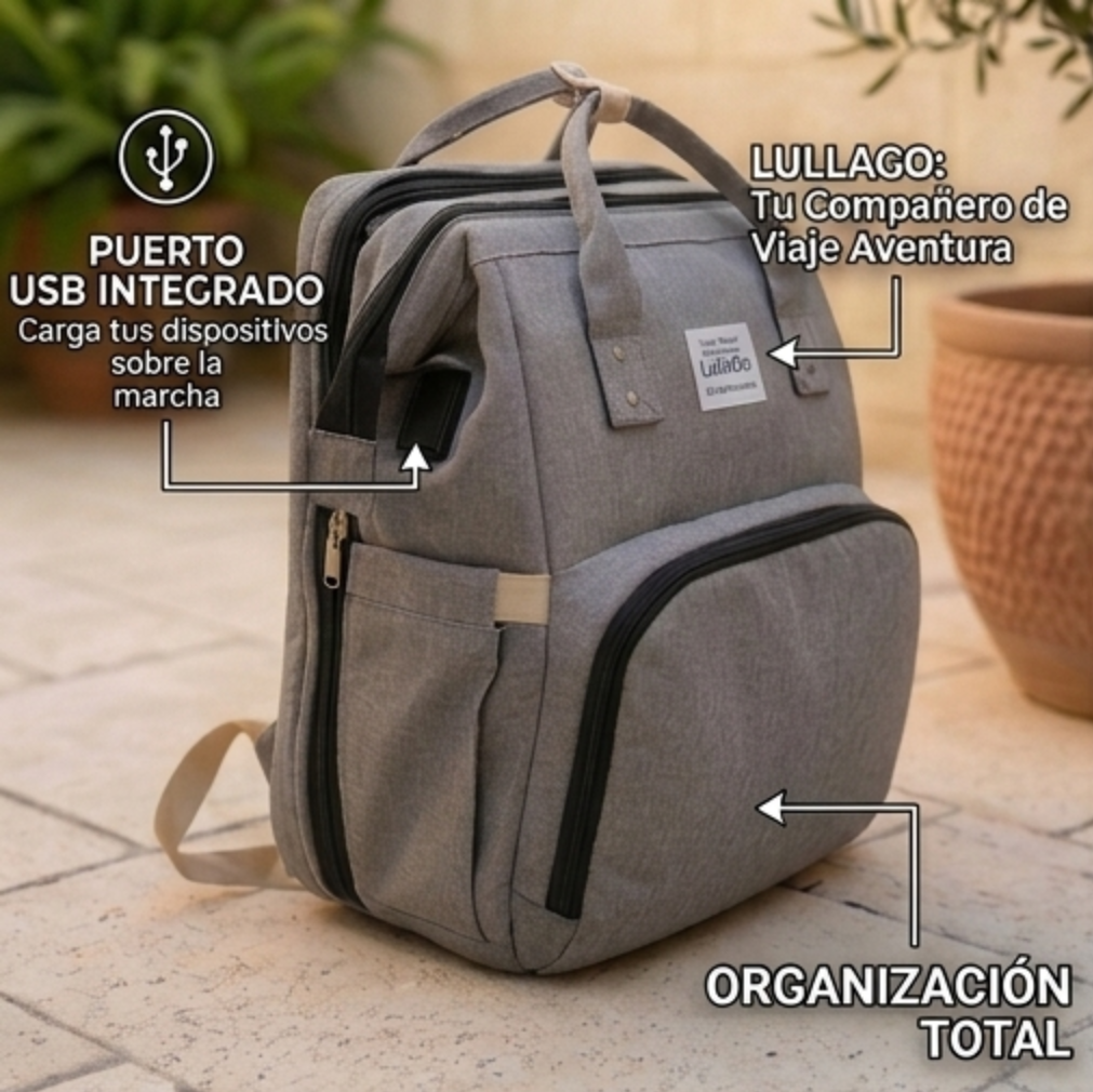 Mochila Cambiador Premium Lullago